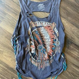 Affliction tank top medium